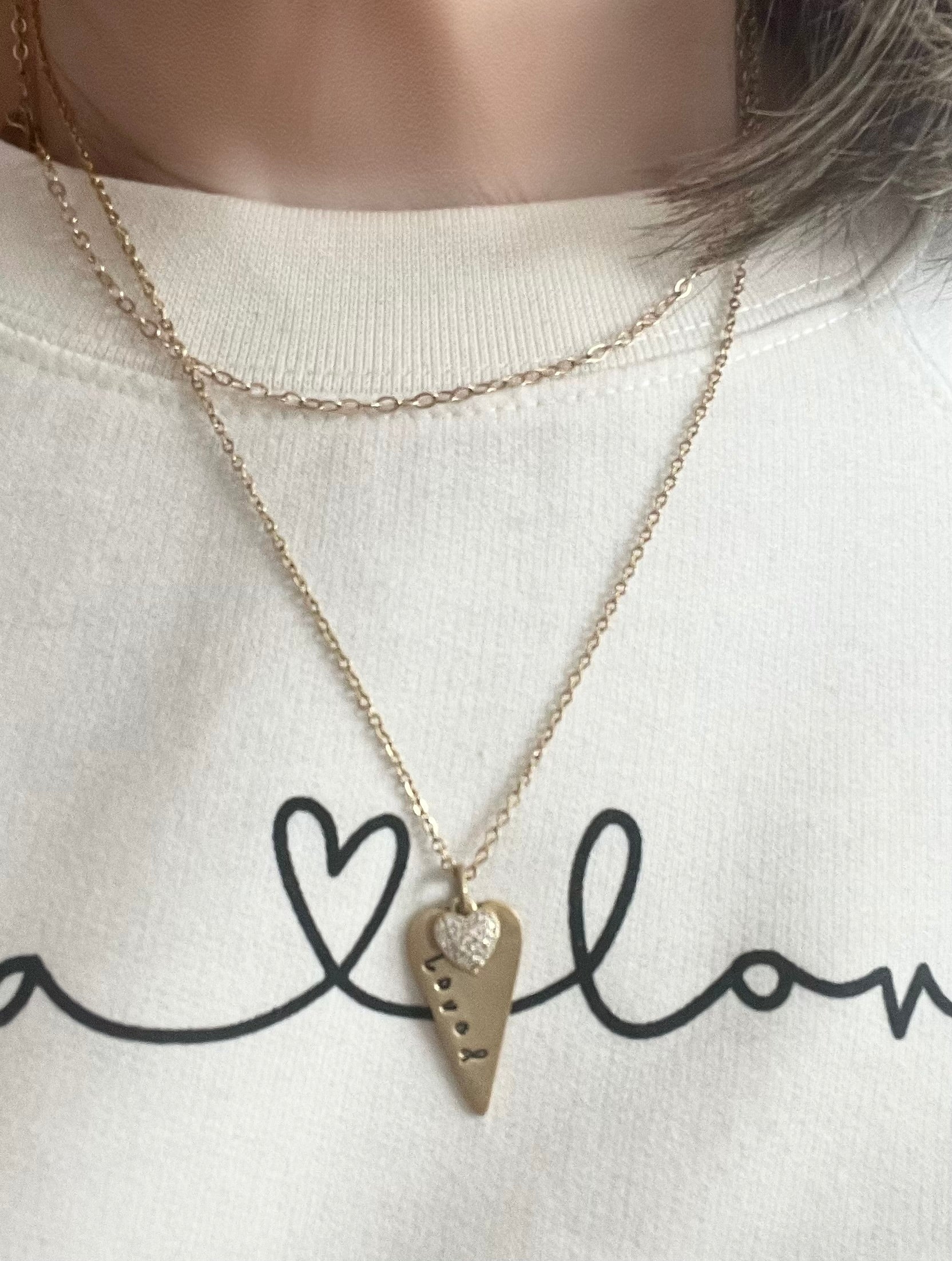 Personalized Heart Necklace