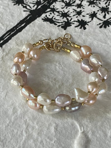 Luxe Pearl Nugget Bracelet