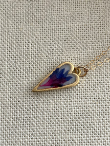 Mini Floral Heart Necklace