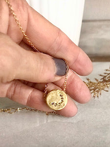 Pet Paw Stamped Necklace