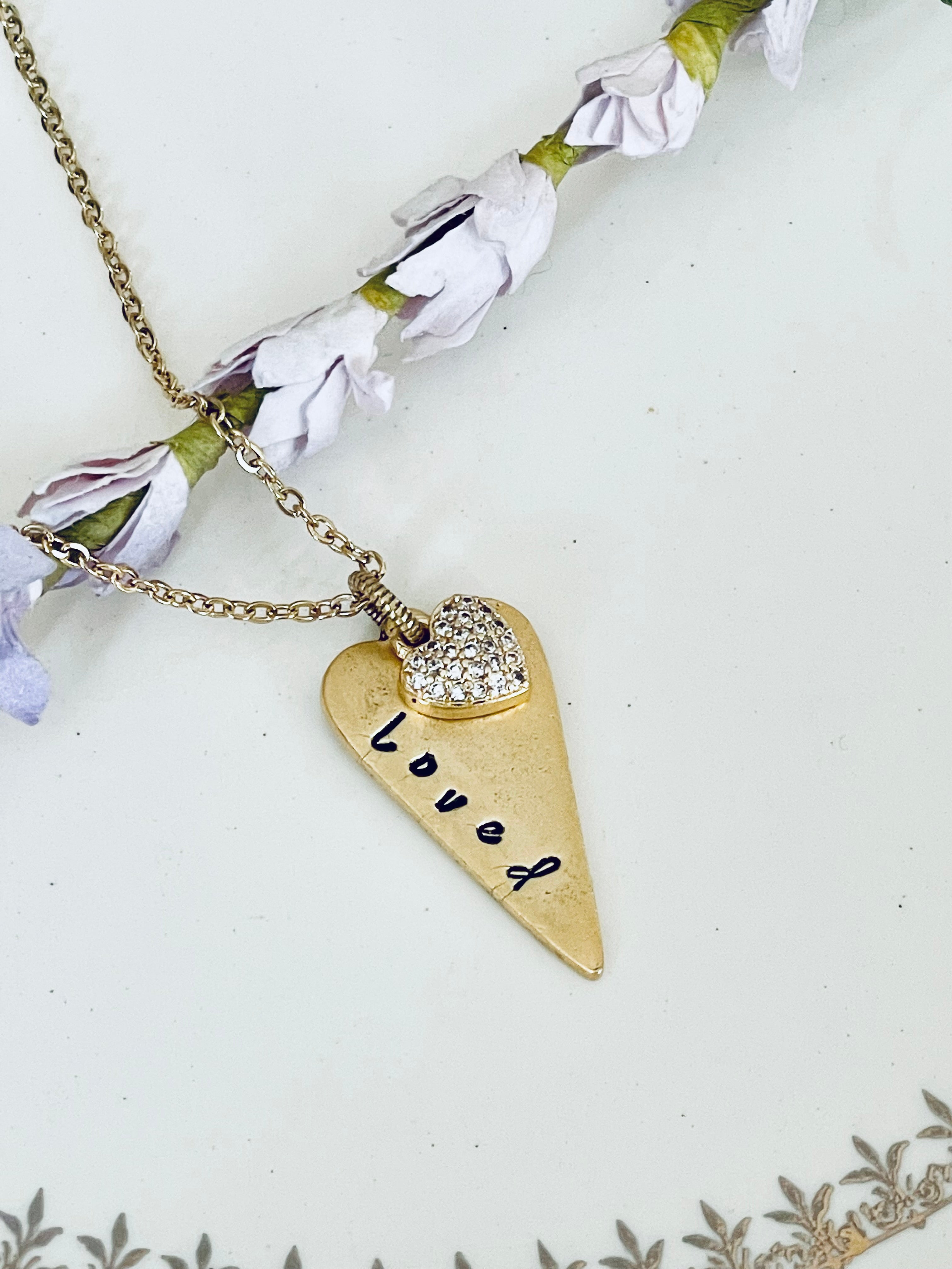 Personalized Heart Necklace